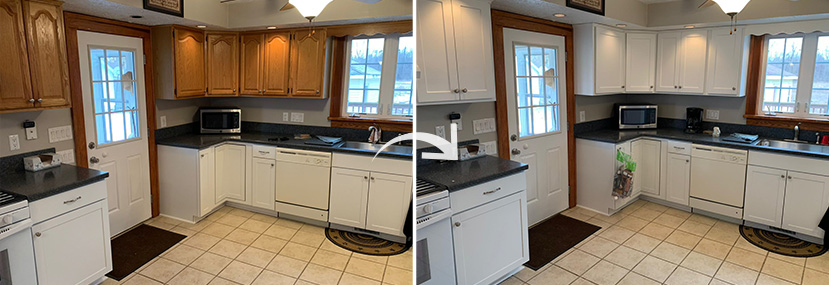 Kitchen Cabinet Refacing Makeover Job