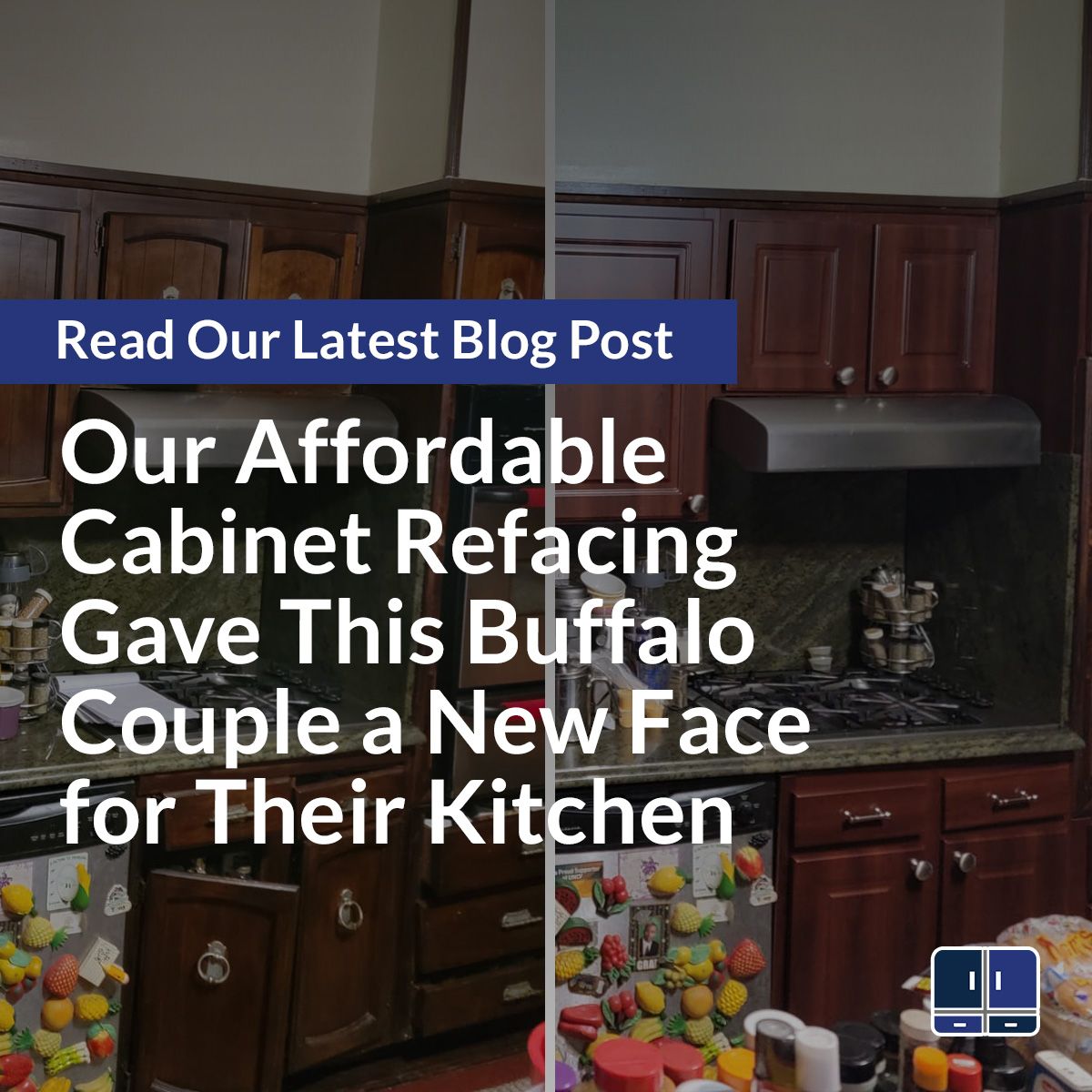 Our Affordable Cabinet Refacing Gave This Buffalo Couple a New Face for Their Kitchen